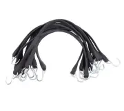 Mytee Products 50 Pack 21" EPDM Rubber Tarp Bungee Straps with Crimped Hooks ...