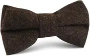 [OTAA] Brown Columbia Wool Kids Bow Tie Brown 100% Wool Brown Columbia Wool Kids Bow Tie