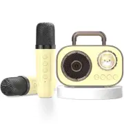 Mini Karaoke Machine for Kids Adults, Fun Portable Bluetooth Speaker with 2 W...