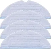 4Pcs Microfiber Mop Cloth Pad for Roborock S8+, S8,S7, S7+, S7 Pro,S7 Max Ultra, S7 MaxV, S7 MaxV Plus, S7 MaxV Ultra Robot Vacuum,Washable Mopping Cloth Accessories