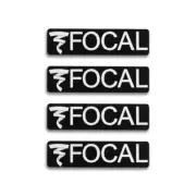 Focal Speaker Badge Logo Custom Made Aluminum 34mm(1.3")X9mm(0.35")