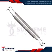 RDM Dental Filling Instruments Diamond Amalgam Carver Solid & Hollow Handle 2/3