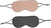 Ipetboom 2Pcs Eye Masks Dual Sided Eye Shading Patches for Comfortable Sleep for Home and Travel Breathable Design Light Blocking Sleep Covers and