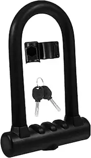 TOKIDNY Professional Bike Lock u Bike Lock Bike U-Lock Metal Cycle Lock Safe for Bicycles Motorcycles