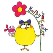 PENNY BLACK RUBBER STAMPS EASTER GODDESS GIRL CHICKEN NEW wood STAMP