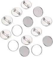 [COLLBATH] 20pcs Brooch Accessories Blank Breastpin Trays DIY Making Accessories Brooch Making Tray DIY Brooch Base Brooch Making Parts Breastpin DIY Tray Jewelry Accessories DIY Accessories