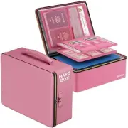 Fireproof Document Box, Hard Fireproof Box with Fireproof Zipper＆Lock, 6400°F