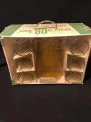 Vintage Libbey 7 Piece Beverage Set New In Package