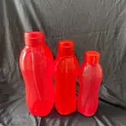 Tupperware Eco bottle 2L 1L 750ml red