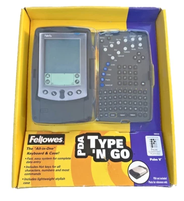 Fellowes PDA Type 'N Go "All in One" Keyboard & Case For Palm V Brand New in Box