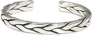 [DAZFKJXSPYX] Men 925 Sterling Silver Bangle Solid Hip-hop Style Fashion Jewellery Adjustable Bangle Retro Cuff Bracelet For Holiday Dating
