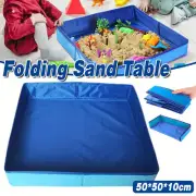 Folding Square Sand Table Portable Kids Play Table for Indoor Outdoor Beach Toys