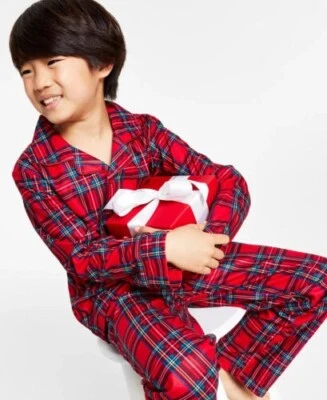 Family Pajamas Matching Kids Brinkley Red Plaid Pajama Set Holiday 2T-3T NWT!