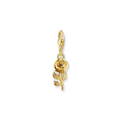 Genuine THOMAS SABO Rose charm Pendant gold
