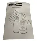 Kitchen Master Model #EPI-MC003 Mini Food Processor with User Manual & Recipes.