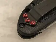 Translucent Red Pocket Clip Screws For Benchmade Mini Griptilian 555 556 557