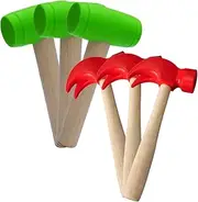 Gogogmee 6pcs Pretend Play Hammer Pounding for Interactive Parent Fun Safe and Hammers for Creative Learning and Playtime