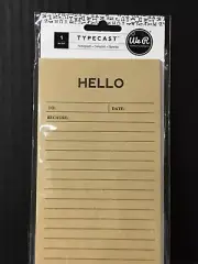 We R Memory Keepers Typecast Paper Hello Notepad New