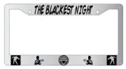 Blackest Night Chrome METAL License Plate Frame Auto DC