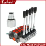 Findmall Hydraulic Controller 5 Spool 13GPM SAE Ports Interface+Conversion Plug