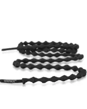 Xtenex Elastic No Tie Shoelace For Boot Shoe Flare Knot 30” Black