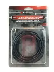 Radio Shack 20-ft. Headphone/Computer Speaker Extension Cord