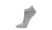 Fits Ultra Light Runner No Show Running Socks, Light Grey, Small