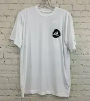 Adidas Youth Unisex F/S ClimaLite O26357 Size XL White Black Logo SS TShirt NWT