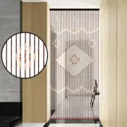 New 90*208CM Wooden Bead Curtain 31-Line String Door Blind Fly Screen Curtain