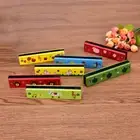 Educational Musical Wooden Harmonica Instrument Toy for Kids Gift Random colorC8