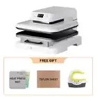 HTVRONT 15 x 15 in Auto Heat Press Machine Sublimation Printer Transfer T Shirt