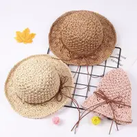 在飛比找ETMall東森購物網優惠-遮陽海邊防曬手工編織親子草帽