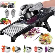 Mandoline Slicer for Kitchen, Adjustable Stainless Steel Food Vegetable Potato O