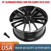 NEW For Toyota Camry 2018-2023 Wheel 19" 19x8 Black Replaceme Rim 75222 (for: Toyota)