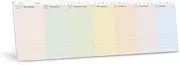 Oriday Weekly Calendar Planner Notepad Tear Off Pad (Rainbow) - Daily, Weekly Planning pads