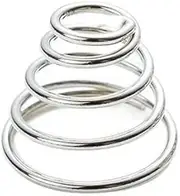 1/2/4/6PCS 304 Stainless Steel Taper Pressure Spring Wire Conical Cone Compression Springs Tower Diameter 1mm(1x(10-18) x30-7,4Pcs)