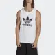 【adidas 愛迪達】Trefoil Tank 男 背心 亞洲版 運動 休閒 經典 三葉草 棉質 舒適 白(IA4808)