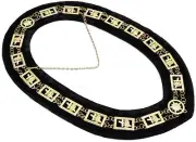 Masonic Collar Knights Knight Templar BLACK Backing DMR-500GBK