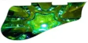 Pickguard Pick Guard 5120 Graphical Graphic Guitar Green Glass
