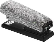 Parliky Office Stapler Heavy Duty Rhinestone Crystal Stapler Smooth Operation for Classroom and Desktop