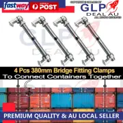 4 Pack Shipping Container Bridge Fitting Clamp - 380 mm - For Locking Container