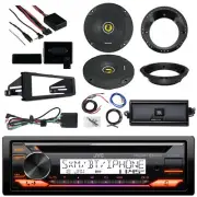 JVC KD-T92MBS Bluetooth AM/FM AUX Receiver, 2x 6.5" Speakers, 4-Ch Amplifier
