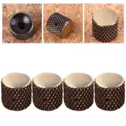 4 Pcs Aluminum Alloy Knob Guitar Potentiometer Bass Accessories Control