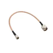 Mini UHF Male to N Male Right Angle RG400 RF Coaxial Cable 0.3Meter 1Ft Long