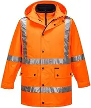 Prime Mover Unisex Work Utility, Orange, Small