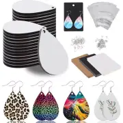 Sublimation Earrings Drop Shape for Women Girl Jewelry Keychain 90pcs