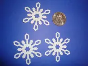 20 FROZEN WHITE ICELANDIC SNOWFLAKE DIE CUTS PUNCHES CONFETTI PARTY