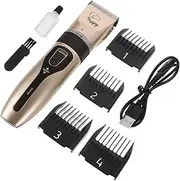 Beaupretty 1Set Professional Electric Haircutting Clippers Set Portable Cordless Hairdressing Scissors Kit for Adults Salon Use Durable Ceramic Blades Golden Color Hair Styling Tools Set