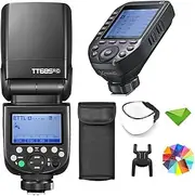 GODOX TT685II-C Flash w/XproII-C Trigger for Canon, Speedlight Camera Flash E-TTL Speedlite High-Speed Sync, 2.4G Wireless X System Compatible for Canon Flash 5D Mark IV 6D Mark II 7D 90D 250D R5 850D
