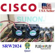 2 Pack **Quiet** Replacement Fans Cisco Linksys SRW2024 Satisfaction Guaranteed!